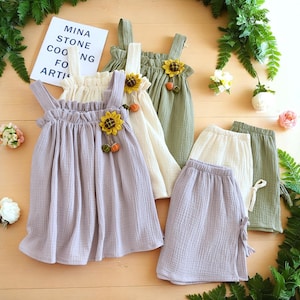 Cotton Pajama Set for Women - Soft Lightweight Summer Cami & Shorts Sleepwear, Sleeveless Loungewear Set M-XXL, Cozy Comfy Cotton PJs