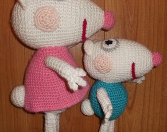 SUZY Sheep and her brother Sammy CROCHET pattern PDF