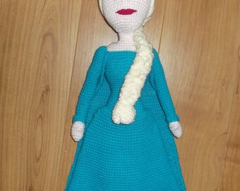 ELSA Frozen Ice princess Doll CROCHET pattern PDF