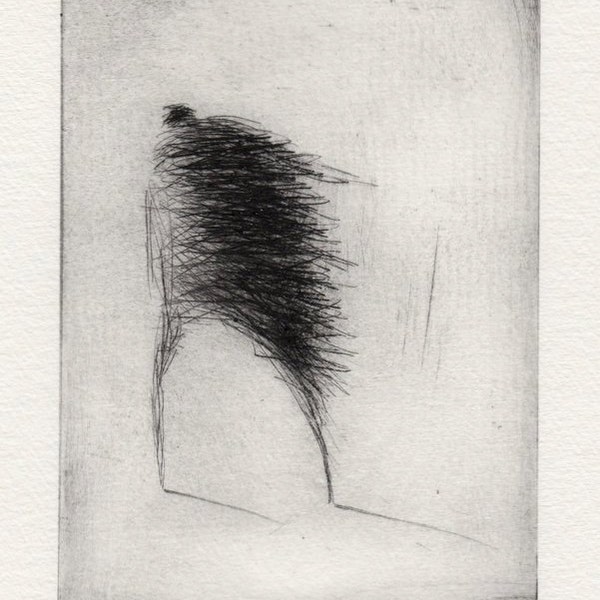 ORIGINAL DRYPOINT "Wind IV"