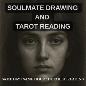 Soulmate Drawing + Tarot Reading, SAME DAY, Draw My Soulmate, Your Future Husband/Wife, Soulmate Reading, Fast Delivery