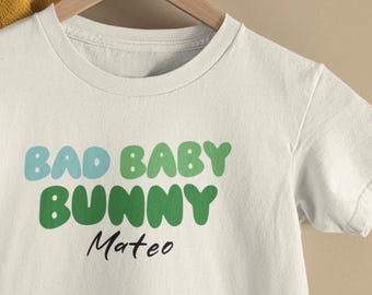 Baby Bunny Bad Bunny Inspired Tee, Latin Rap Streetwear Baby Shirt, Cool Graphic Infant Top, Unique Baby Shower Gift