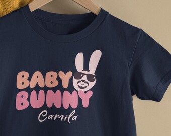 Baby Bunny Bad Bunny Inspired Tee, Latin Rap Streetwear Baby Shirt, Cool Graphic Infant Top, Unique Baby Shower Gift