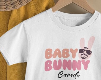 Baby Bunny Bad Bunny Inspired Tee, Latin Rap Streetwear Baby Shirt, Cool Graphic Infant Top, Unique Baby Shower Gift