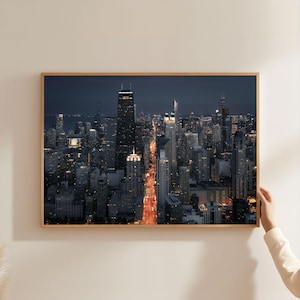 Arte di Chicago, Opere d'arte di Chicago, Chicago Illinois, Skyline di Chicago, Viaggi a Chicago, Poster di Chicago, Poster della città di Chicago, Foto di Chicago