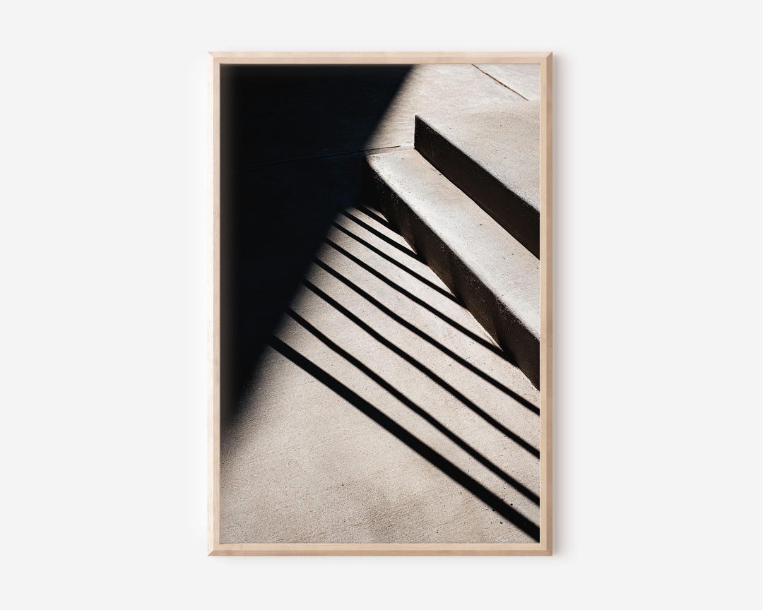 Architectural Shadow Print, Modern Wall Art, Minimalist Home Decor - Etsy