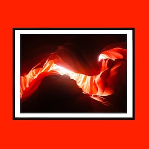 Antelope Canyon Print: Arizona Desert Red Rock Photography