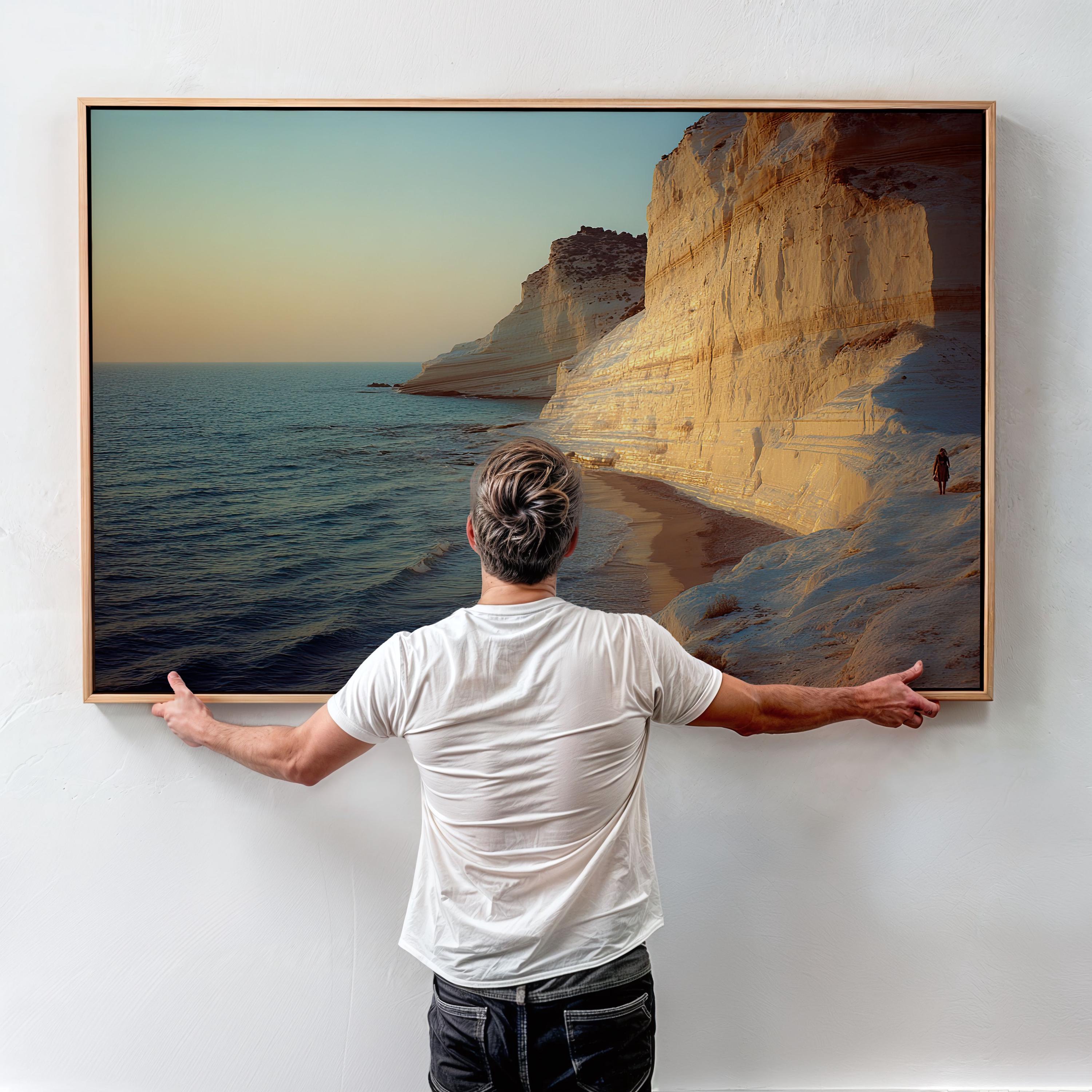Scala Dei Turchi Wall Art Sicily Cliffs Italy Coastal Sunset