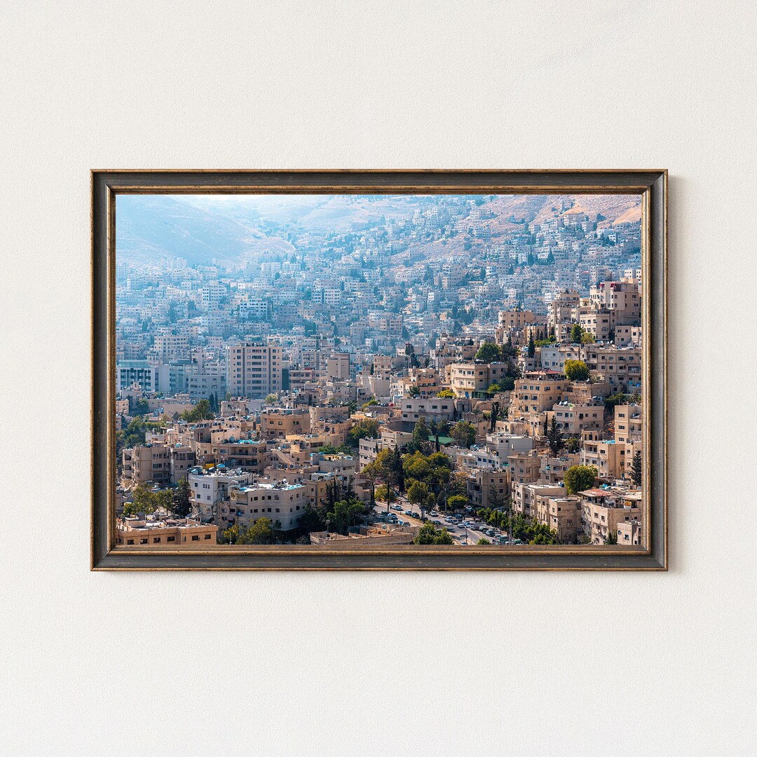 Amman Cityscape Print | Jordan Urban Photography Wall Art - Etsy