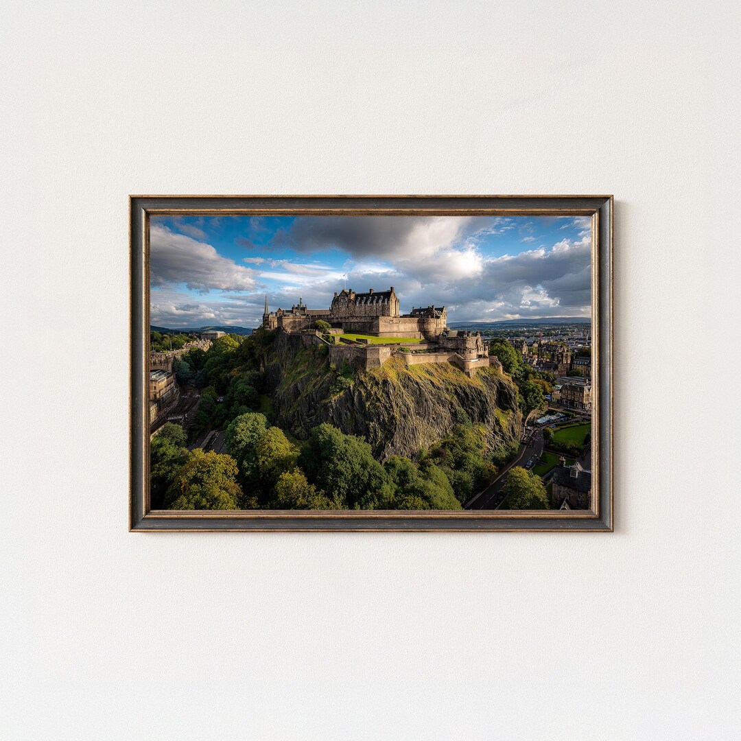 Edinburgh Castle Scotland Wall Art Print - Etsy