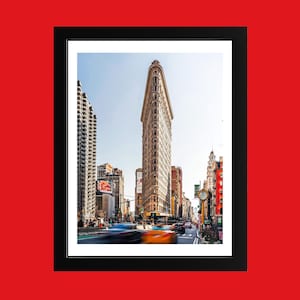 Flatiron Building Print: New York City Minimalist Travel Poster