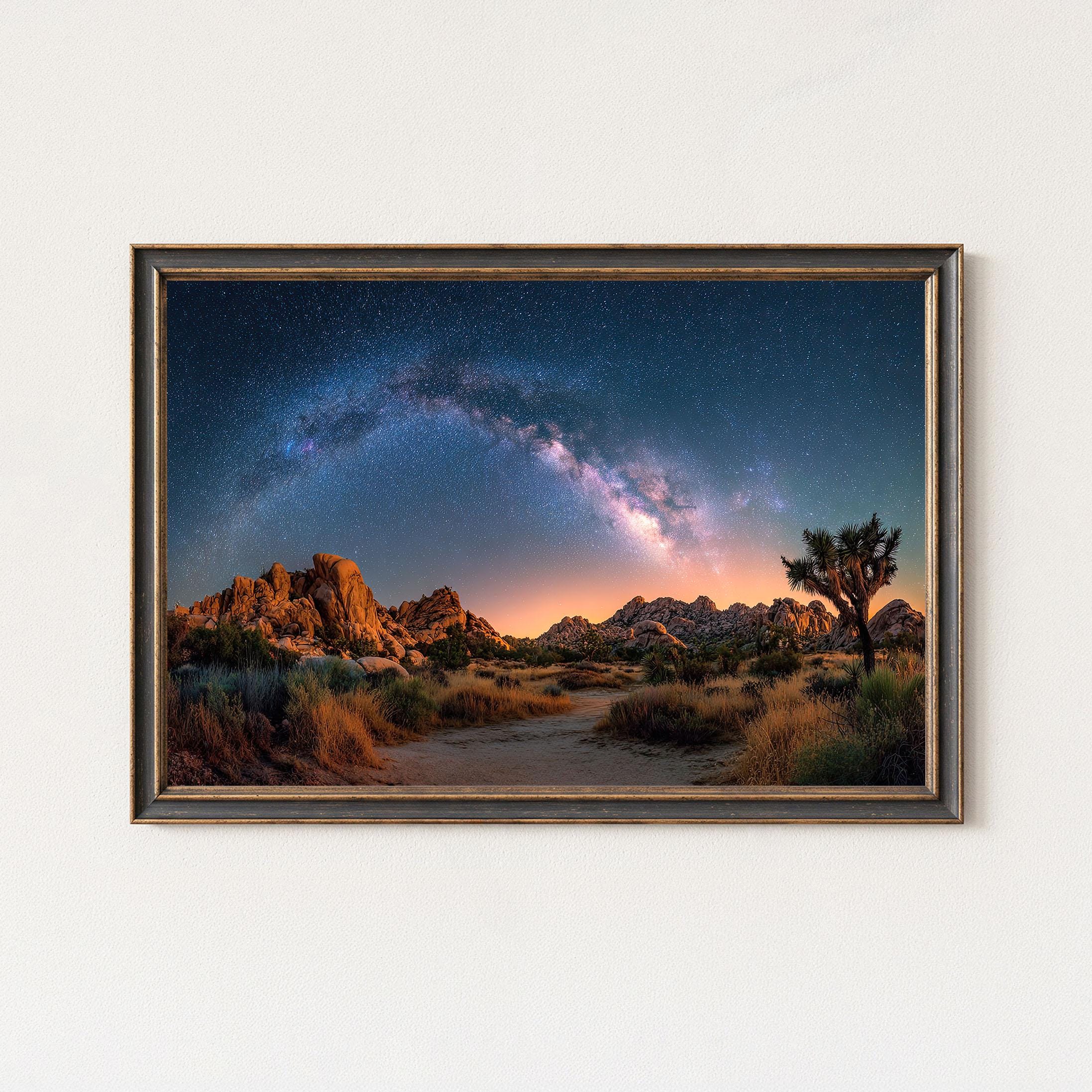 Joshua Tree Milky Way Panorama Fine Art Print • Desert Night Sky - Etsy