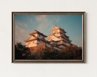 姫路日本旅行ポスター: 姫路城桜ペイントアートプリント - Etsy 日本