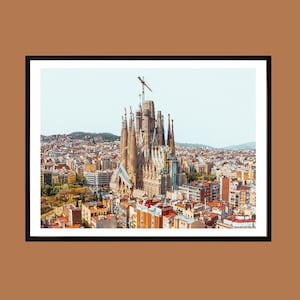 Sagrada Familia Print: Barcelona Cityscape Photography, Gaudi Architecture