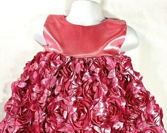 Girls Pretty Dress Pattern, Easy and includes video instructions 7 year old size