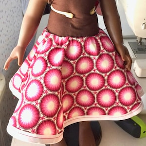 Doll Clothes Skirt Pattern Download Easy PDF Pattern for 18-inch American Girl type Dolls