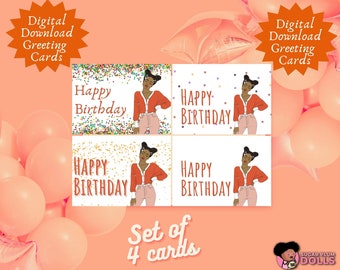 Happy Birthday Card , Greeting Card Digital Download , Instant Download  Digital Card Printable Card