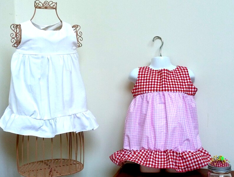 Girls Pretty Dress Pattern, Easy and includes video instructions 7 year old size image 4