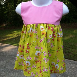 Girls Pretty Dress Pattern, Easy and includes video instructions 7 year old size image 3