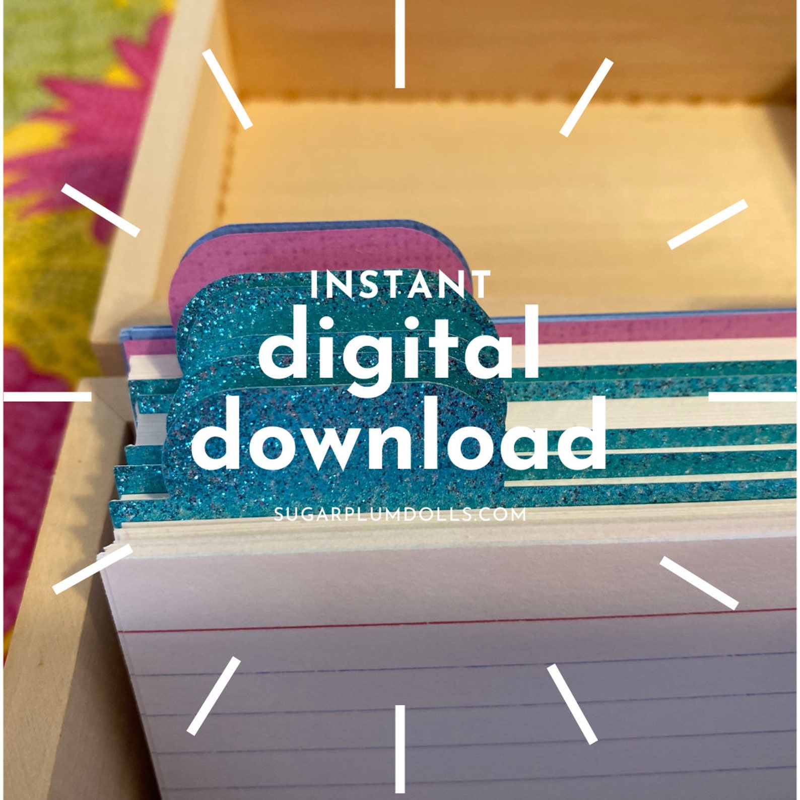 Index or Recipe Card Dividers 4x6, Instant Download, DIY Etsy