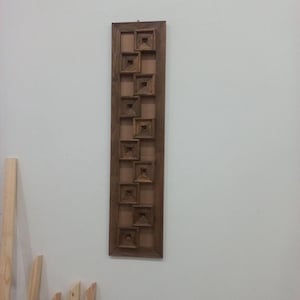 Handmade Wooden Wall Decor | 20x85 cm Rustic Pine Wall Art | Natural Wood Panel for Home