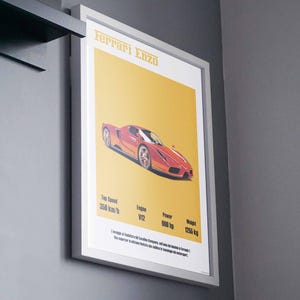 Car Poster / Cutout Ferrari Enzo