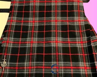 Handgjord Spirit of Bruce Tartan Kilt: 8 Yards skotskt höglandskläder