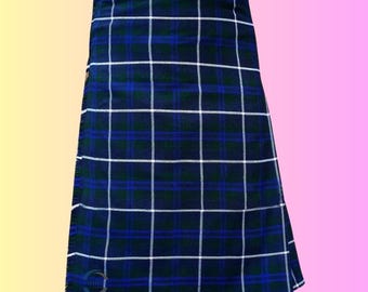 Douglas Clan Tartan Kilt: Traditional 8 Yard Handmade Scottish Kilt