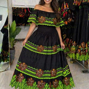 etsy mexican embroidered dress Hand Embroidered Mexican Dress: Floral Ethnic Hupil