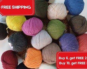 Organic Merino Yarn Soft Baby Wool Blend Eco Knitting Skein OEKO TEX Supply