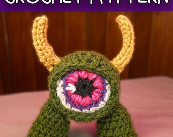 Schema per amigurumi all'uncinetto di Kroki: Creatura Spettrale (Download PDF)