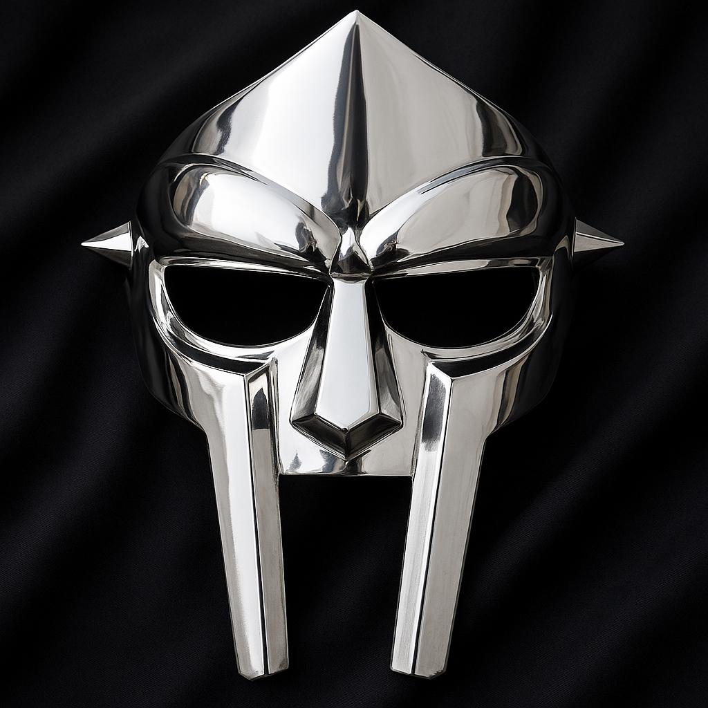 MF DOOM Inspired Metal Mask – Rap Icon Cosplay Mask | Hip