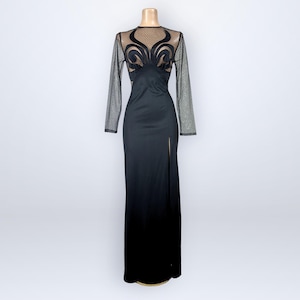 women's black leather dress DEEP NECK SLIT HEM FAUX LEATHER DRESS – Riah Fashion main image 1