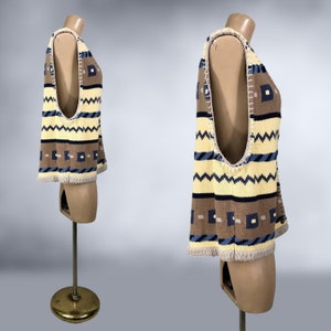 VINTAGE 90s Southwestern Style Knit Sweater Vest by Hunt Club Size XL Tall 1990s 100% Cotton Preppy Grunge Sweater VFG image 6