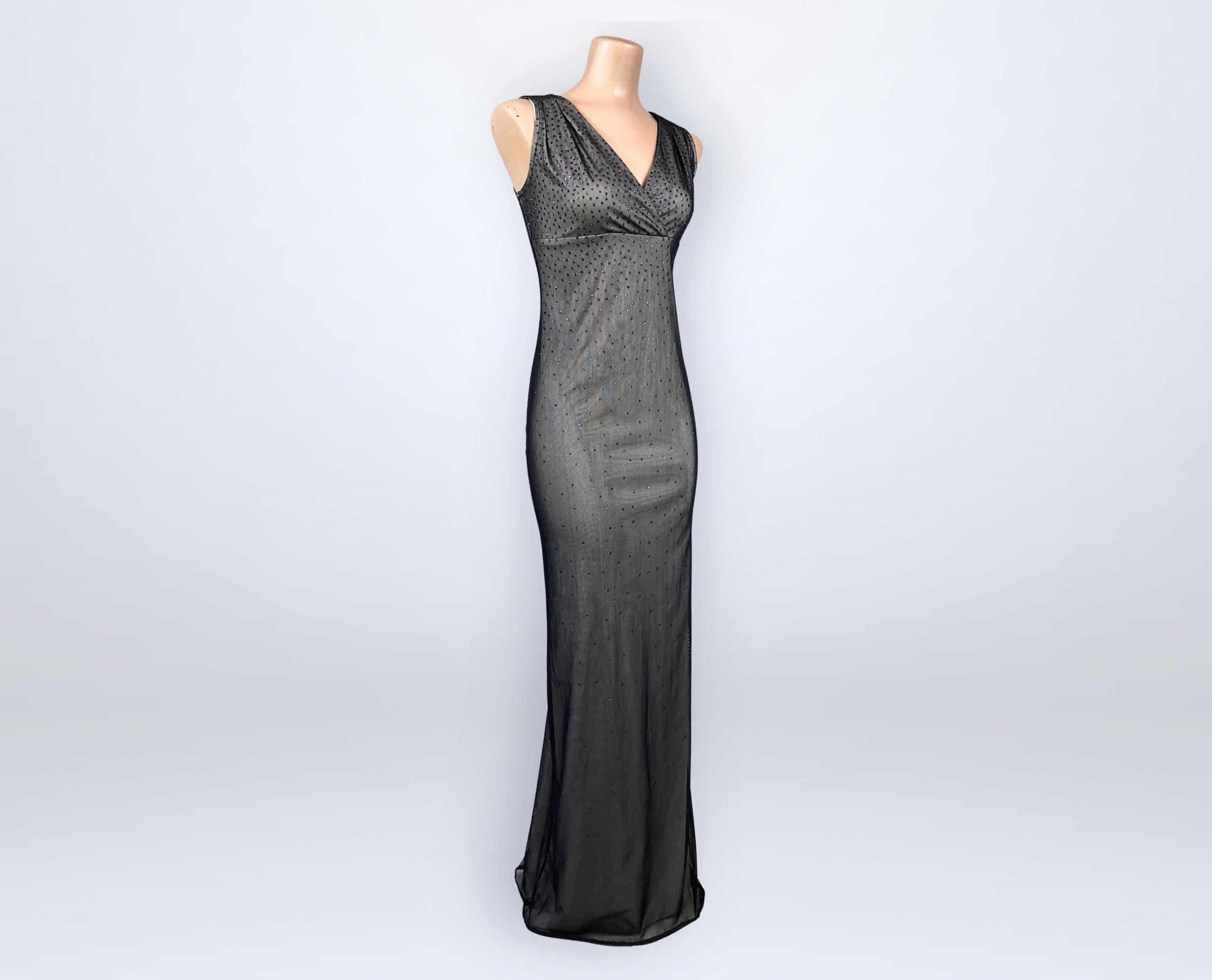 iconic 90s dress brands Vintage A Line Spaghetti Straps 90s Prom Dresses Evening Gowns With Bo –  BlingDress main image 1