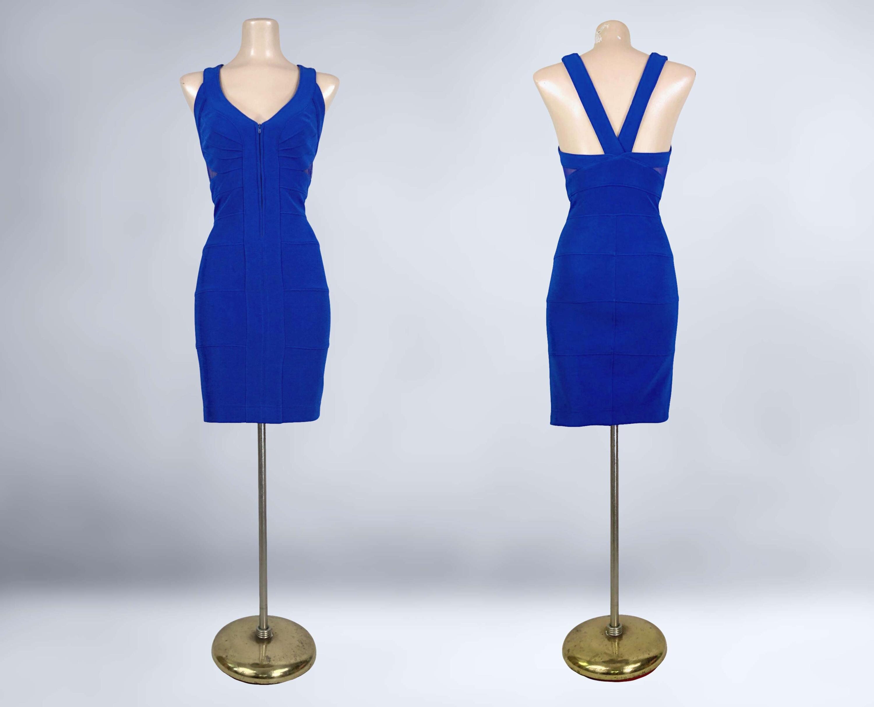 Blue Bandage Dress Etsy UK