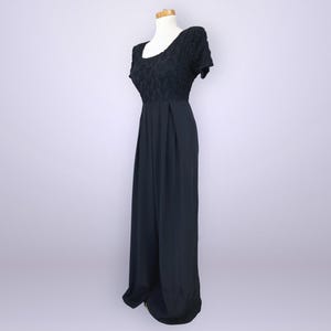 VINTAGE 90s Black Palazzo Pants Jumpsuit by Express, Compagnie Internationale Size 5/6 | 1990s 1980s Wide Leg Flowy Jumpsuit VFG