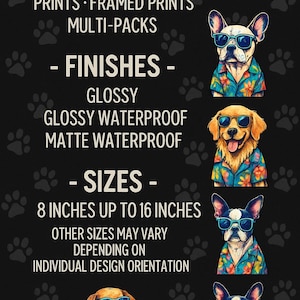 Tropical Dog Clipart PNG Bundle – Sublimation Designs for T-Shirts, Mugs, Tumblers, Stickers, Printables