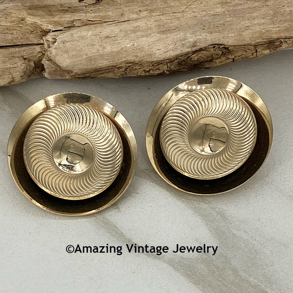 Sarah Coventry SUNRISE Earrings from 1958 * Vintage Sarah Coventry Earrings  * Sarah Coventry Gold Earrings  Vintage Sarah Coventry Earrings