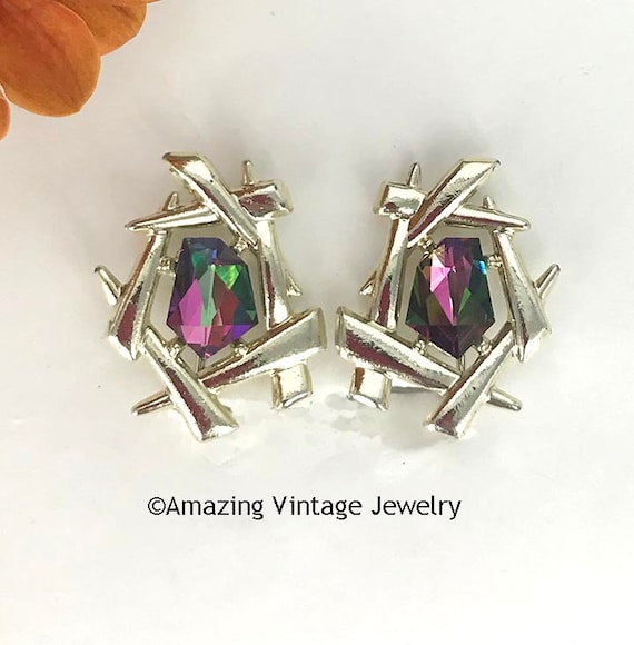 Sarah Coventry CHINESE MODERN Earrings from 1964 *