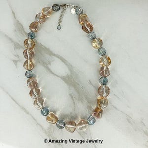 Sarah Coventry Necklace from 2004 * Vintage Sarah Coventry Glass Bead Necklace * Sarah Coventry Beaded Necklace * Large Glass Bead Necklace