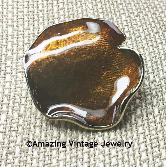 Sarah Coventry "AMBER PETAL" Pin * Vintage from 1… - image 4