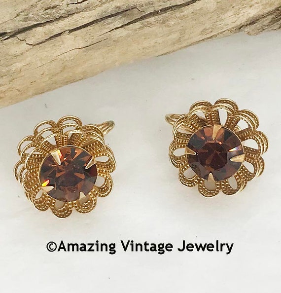 Sarah Coventry MARIGOLD Earrings from 1970 * Sara… - image 1