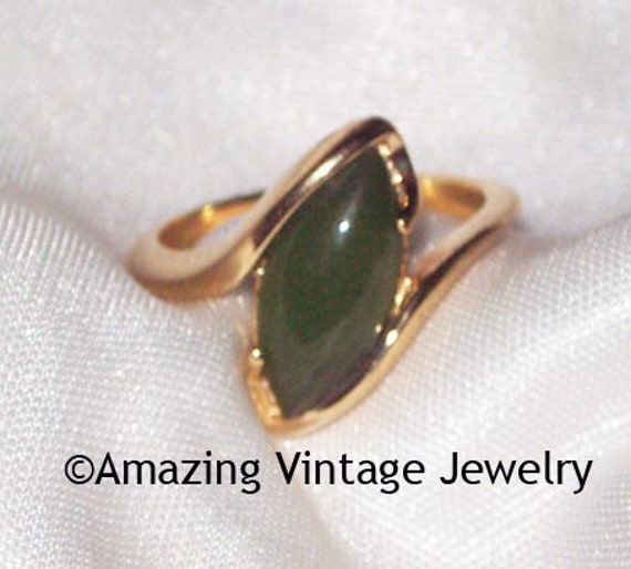 Sarah Coventry GENUINE JADE Ring from 1979 * Sarah Co… - Gem