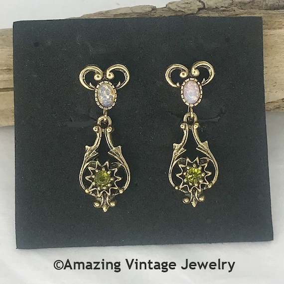 Sarah Coventry CONTESSA Earrings from 1974 * Sarah Coventry VICTORIAN Earrings  Vintage Sarah Coventry Earrings Sarah Coventry Opal Earrings