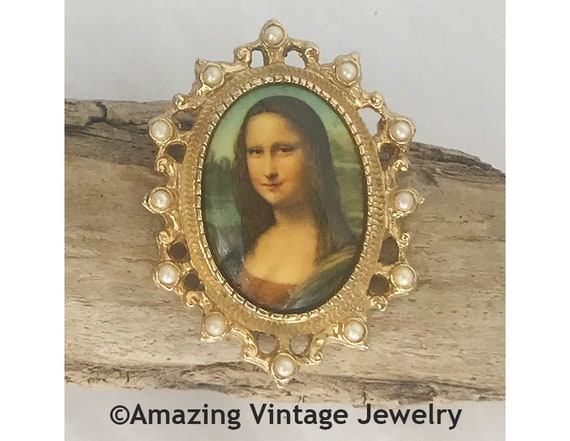 Sarah Coventry MASTERPIECE Pin * Sarah Coventry Art Pin * Vintage Sarah Coventry Pin * Replica Pin* Sarah Coventry Cameo Pin