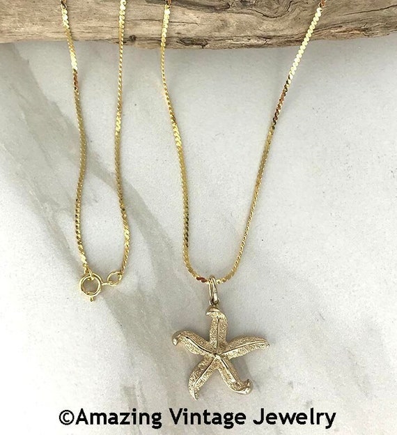 Sarah Coventry STARFISH Necklace 1982 * Vintage Sa