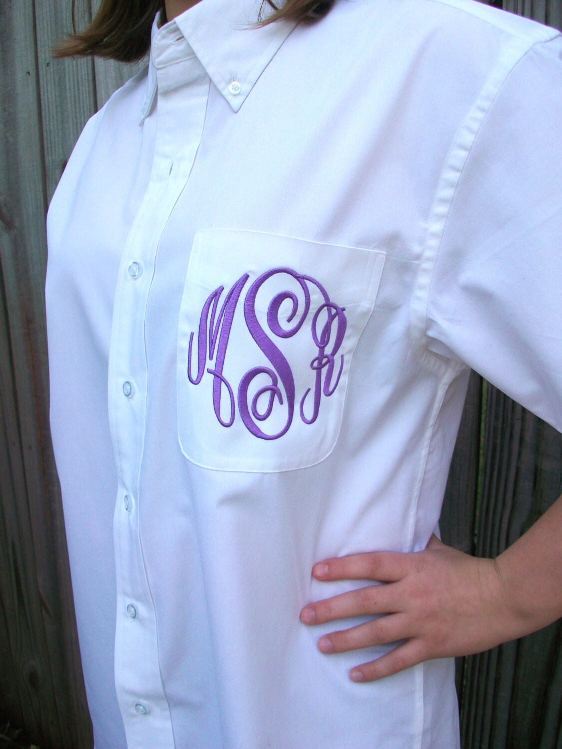 monogrammed button down shirts