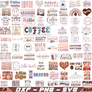 Coffee SVG Bundle: Funny Caffeine Queen, Coffee Lovers (Silhouette file)