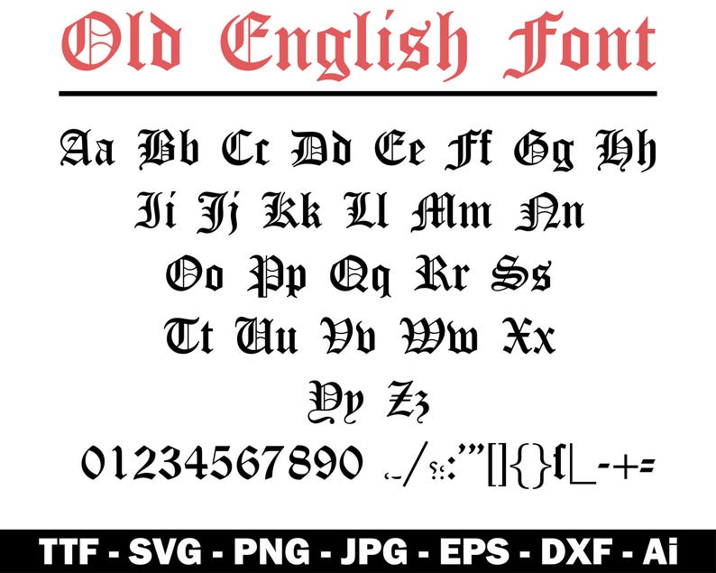Old English font TTF, Old English font SVG Cricut, Old English font otf, Gothic Font Celtic font, Celtic font Cricut, Vintage Font, Old font
English font, fonts cricut, fonts download, font for cricut, Old English font ttf, Vintage Font ttf, Old English font otf, Celtic font svg, Celtic font Cricut, Retro font ttf, Retro Font svg, Vintage Font svg, English font ttf
